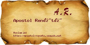 Apostol Renátó névjegykártya