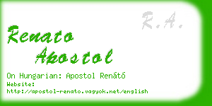 renato apostol business card
